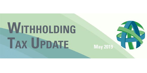 withholding tax update